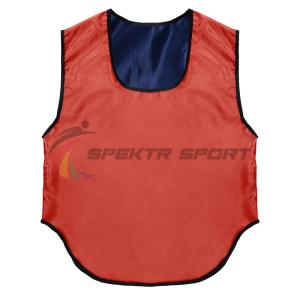 Купить Манишка футбольная двусторонняя Spektr Sport красно-синяя р. 36-40 в Уварове 